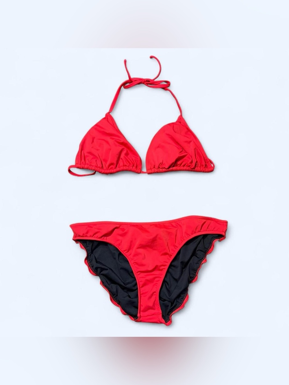 Coquette Red Ruffle Bikini Swimsuit by Venus!